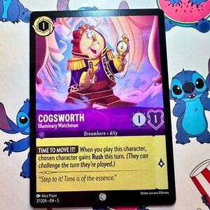 cogsworth 37/204 [beauty & the beast] - common — lorcana: shimmering skies